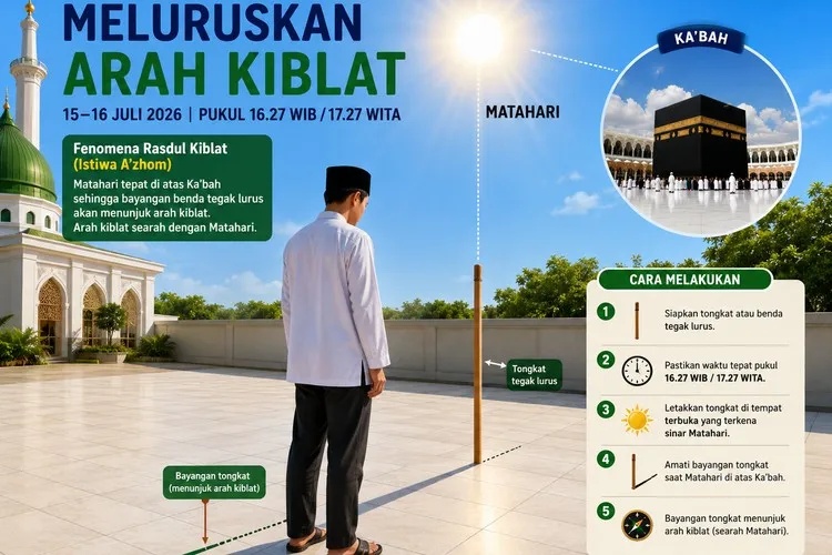 Gerakan Nasional Indonesia Berkiblat 2026: Momentum Memastikan Arah Kiblat Secara Akurat